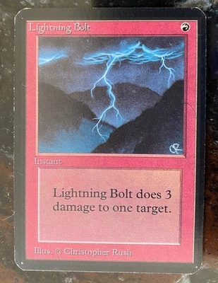 MAGIC: THE GATHERING ALPHA LIGHTNING BOLT LEGACY  - Image 1 of 2