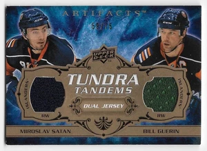 08/09 UD ARTEFACTOS TUNDRA TÁNDEMS CAMISETA DORADA Miroslav Satán/Bill Guerin #59/75 - Imagen 1 de 1