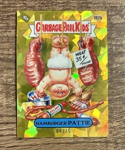 2022 Topps Garbage Pail Kids Sapphire Gold Refractor /15 Hamburger Pattie 192b - Picture 1 of 1