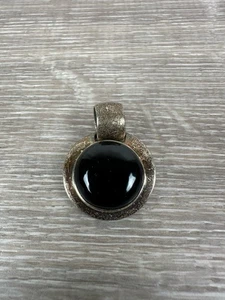 925 Sterling Silver Black Onyx Pendant - Picture 1 of 7