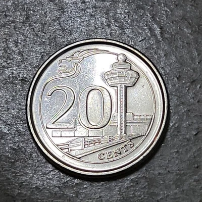 新加坡 🇸🇬 TWENTY (20) 美分硬币 2013 — 第 1/2 张图片