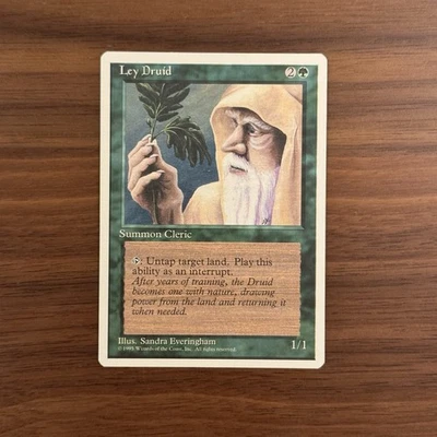 Ley Druid NM 4th Edition Core Set Magic the Gathering MTG TCG - Image 1 of 2