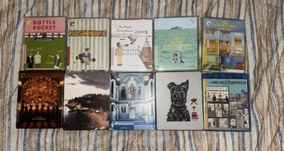 Wes Anderson 10 Film Blu-ray Bundle (8 Criterion’s, Isle of Dogs BB Steel, TFD) - Image 1 of 4