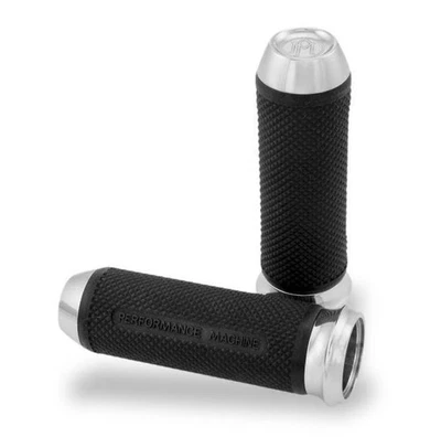 Performance Machine Elite Grips - Chrome Motorcycle Street Bike 0063-2028-CH - Image 1 of 3