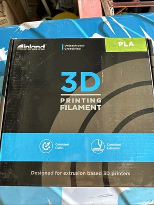 Inland PLA Plus (PLA+) 3D Printer Filament 1.75mm 1KG 2.2lbs Spool Egyptian Blue - Image 1 of 3