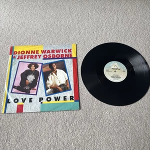 DIONNE WARWICK AND JEFFREY OSBORNE Love Power 12" UK Arista 3 Track - Picture 1 of 2