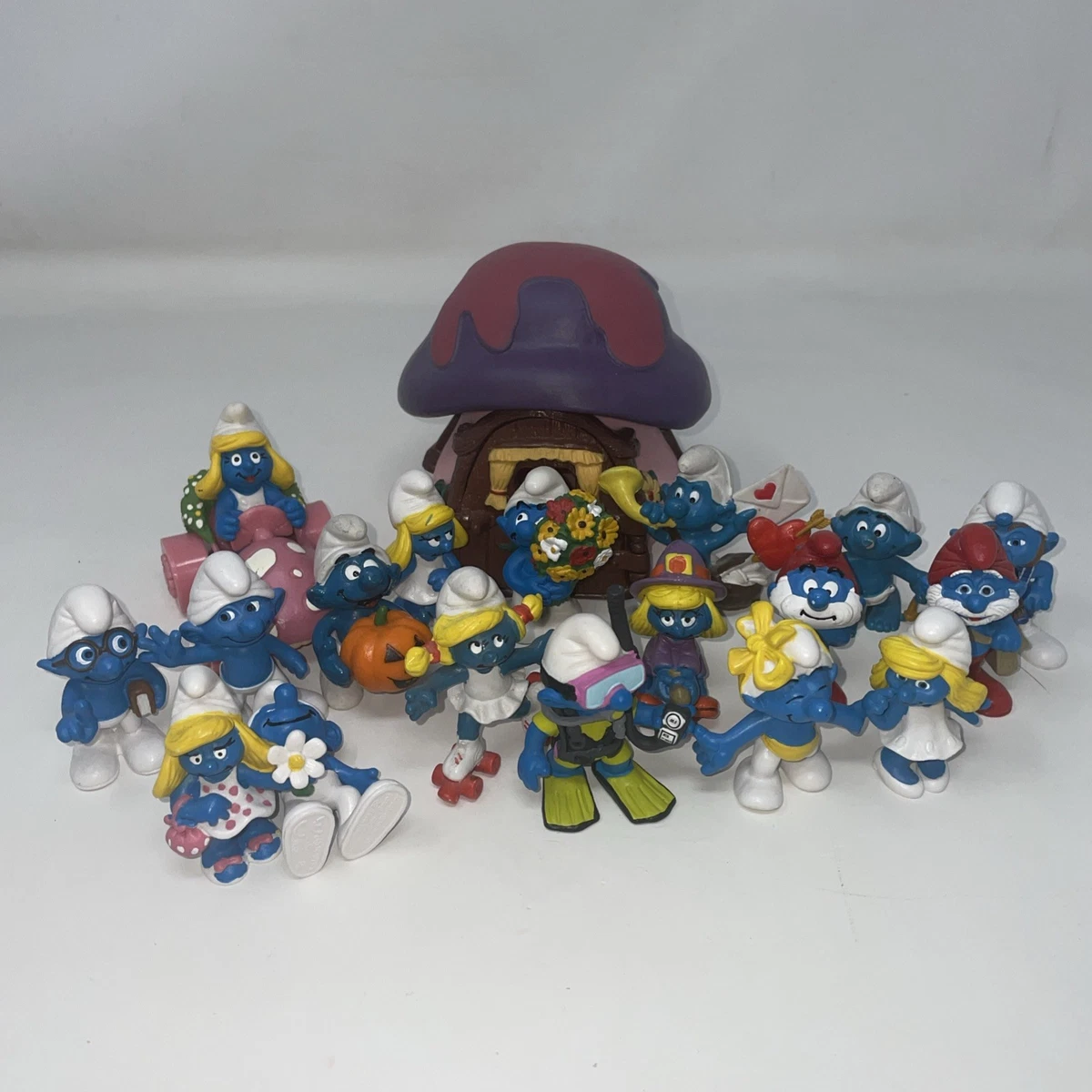 The Smurfs Vintage Cartoon & TV Character Action Figures for sale