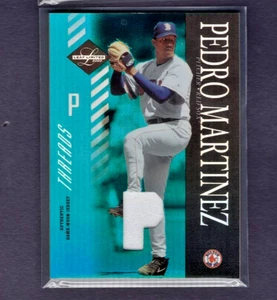 2003 LEAF LIMITED THREADS JERSEY REFRACTOR #142 PEDRO MARTINEZ RED SOX SP #/25 - Picture 1 of 2