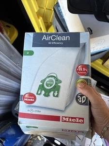 Miele Hyclean 3D Efficiency 4 Count Vacuum Filter Bags S7000 Dynamic U1 Open - Picture 1 of 4