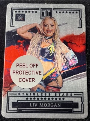 Panini WWE Wrestling Impeccable 2023 /75 Liv Morgan Stainless Stars #15 RAW 🔥📈 - Image 1 of 2