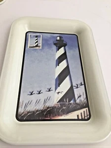 POSTMARK ORIGINALS Nautical Cape Hatteras Lighthouse Change Tray 6.5"Lx4.5"W - Picture 1 of 4