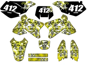2000-2004 DRZ 400 JESTER Yellow Senge Graphics Kit Compatible with Suzuki - Foto 1 di 10