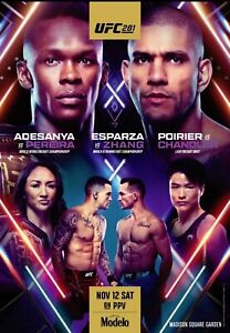 UFC 281 Pereira Vs Adesayna Poster 22” X 28” Promotional Event Official MMA