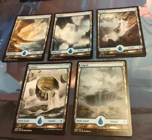 Full Art Island - 1 of Each Art - Battle for Zendikar 255 256 257 258 259 - NM - Picture 1 of 7