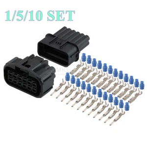 12 Pin Fog Light DRL Lamp Horn Connector Plug Kit for Honda Civic Accord Acura - Picture 1 of 5