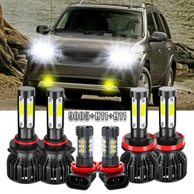 Combo de faros antiniebla altos bajos para Saab 9-7x 2005-2009 6X 6000K Foto 1 de 4