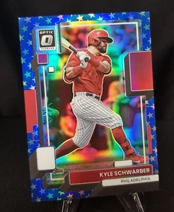 2022 Panini Donruss Optic - Kyle Schwarber - Spirit of '76 Prizm - Phillies /76 - Bild 1 von 2