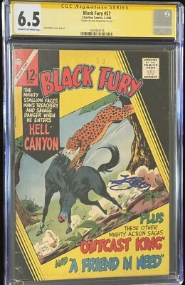 Black Fury #57 CGC 6.5 Signed Jose Delbo  1966 - Image 1 of 4
