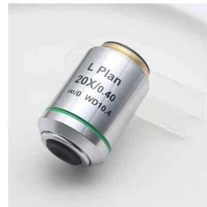 Lente Objetivo Microsocopio Acromático Plan Infinito Larga Distancia de Trabajo 20X WD - Imagen 1 de 6