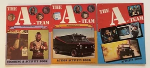 Vintage Galoob 1983 A-Team Activity Three Book Lot Mr. T COOL - Picture 1 of 2
