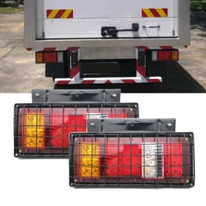 2Pcs 32 LED Truck Trailer Tail Lights Bar With Iron Net Protection for Truck - Picture 1 of 15