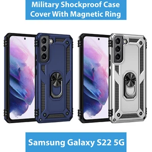 Per Samsung Galaxy S22 custodia antiurto militare con anello magnetico - Foto 1 di 15