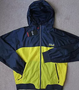 RALPH LAUREN (Dk Blue/Navy/Yellow) Wind Rain Jacket w/Mesh Lining Men's NWT$145 - Picture 1 of 5