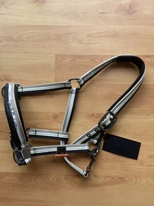 NEW ESKADRON Platinum Horse Halter COB Navy White Grey - Picture 1 of 2
