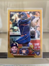 2023 Topps Chrome JOSE ALTUVE GOLD REFRACTOR /50 Houston Astros