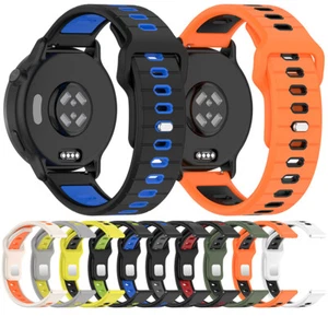 20 mm 22 mm zweifarbiges Silikonband Armband für Garmin Vivoactive 6 Uhrenarmband - Bild 1 von 28