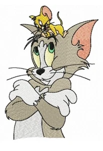 MASCHINENSTICKMOTIVE USB - TOM & JERRY 2 DESIGNS 4X4 5X7 6X10 KATZENMAUS - Bild 1 von 6