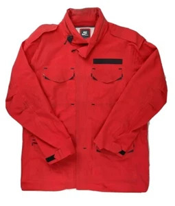 NIKE NSW PARKA TRENCH COAT RED JACKET DESTROYER M-65 OG RARE MENS L - Picture 1 of 11