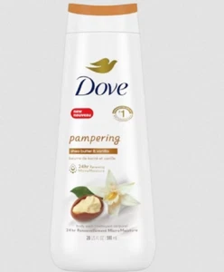 Dove Body Wash Pampering Shea Butter & Vanilla for Renewed, Pack of 3 - Picture 1 of 2