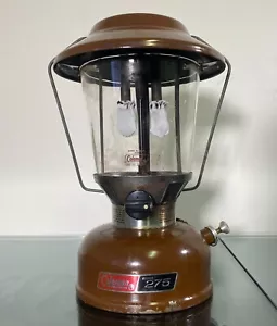 Vintage Coleman Double Mantle 275 Brown Lantern 1976 komplett - Bild 1 von 13