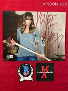Sharni Vinson autographed signed 8x10 photo You're Next Beckett COA horror - Picture 1 of 1