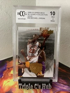 Michael Jordan 2009-10 U.D. MJ Legacy Graded BCCG 10 Basketball Card #49 - Picture 1 of 3