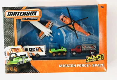 MATCHBOX MISSION FORCE SPACE STAR SHUTTLE CHOPPER TANKER ATV 5 PACK New 2014 - Image 1 of 4