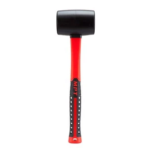 MPT Rubber Mallet  PRO Heavy Duty Fibreglass Handle Soft Face Hammer 450gm 16oz - Picture 1 of 3