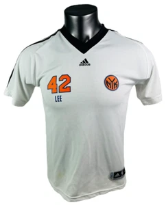DAVID LEE NEW YORK KNICKS VINTAGE ADIDAS WARMUP SHOOTING SHIRT YOUTH LARGE - Picture 1 of 6