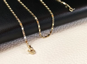Kette Luxoriöse Halskette Gold 18K -/ 750er vergoldet Ketten Damen Herren - Bild 1 von 5