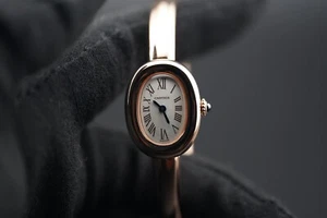 Cartier Baignoire Rose Gold White Roman Dial Size 16 WGBA0020 New  2024 - Picture 1 of 24