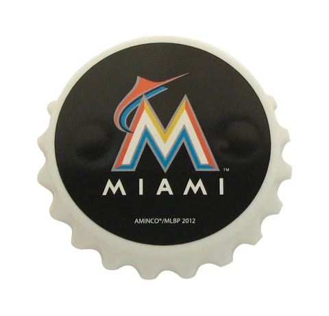 Miami Marlins Magnet Bottle Opener Cover