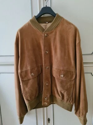 Giaccone Uomo vintage in vera pelle di renna. TG.50/52 - Immagine 1 di 4