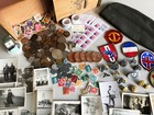 Estate Lot-Cigar Box-Ww2 Nazi German Coins,Stamps, World Coin,U.S. Silver Dollar