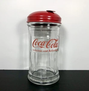 COKE Coca-Cola Vintage Restaurant Sugar Dispenser red Lid & Logo - Picture 1 of 6