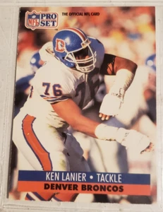 1991 Pro Set #493 Ken Lanier T Denver Broncos ***40% OFF 2+ Cards - Picture 1 of 2