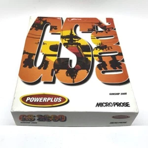 Commodore Amiga Big Box Game GunShip 2000 Microprose Vintage - Picture 1 of 8
