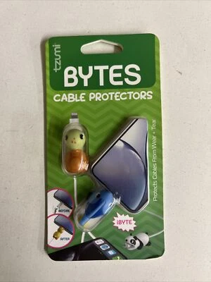 NUEVO Protectores de Cable Tzumi Bytes - Universal - {Tortuga y Pescado} Nuevo en Paquete Foto 1 de 2