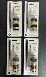 Lot Of 4 Speedball Signature Series Set Calligraphy Pen Ink Set Art Products New - Picture 1 of 3