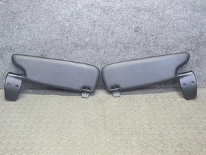 2001-2004 PORSCHE BOXSTER 986 FRONT RIGHT & LEFT SIDE SUN VISOR SHADE SET BLACK - Picture 1 of 20